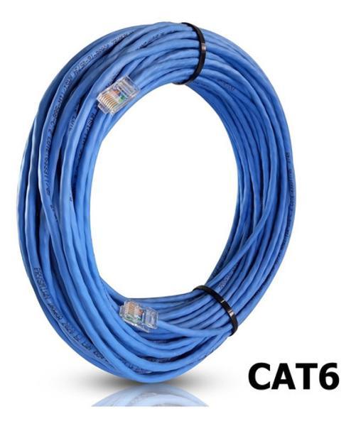 Miniatura Cabo De Rede Cat6 20 Metros Ethernet Lan 10/1000 Montado