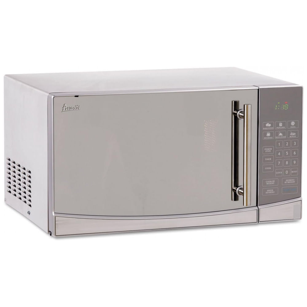 Miniatura Micro ondas de Bancada 31 Litros Multifuncional de Aço Inoxidável, 1000W, 110v, AVANTI Avant MO1108SST, Prateado