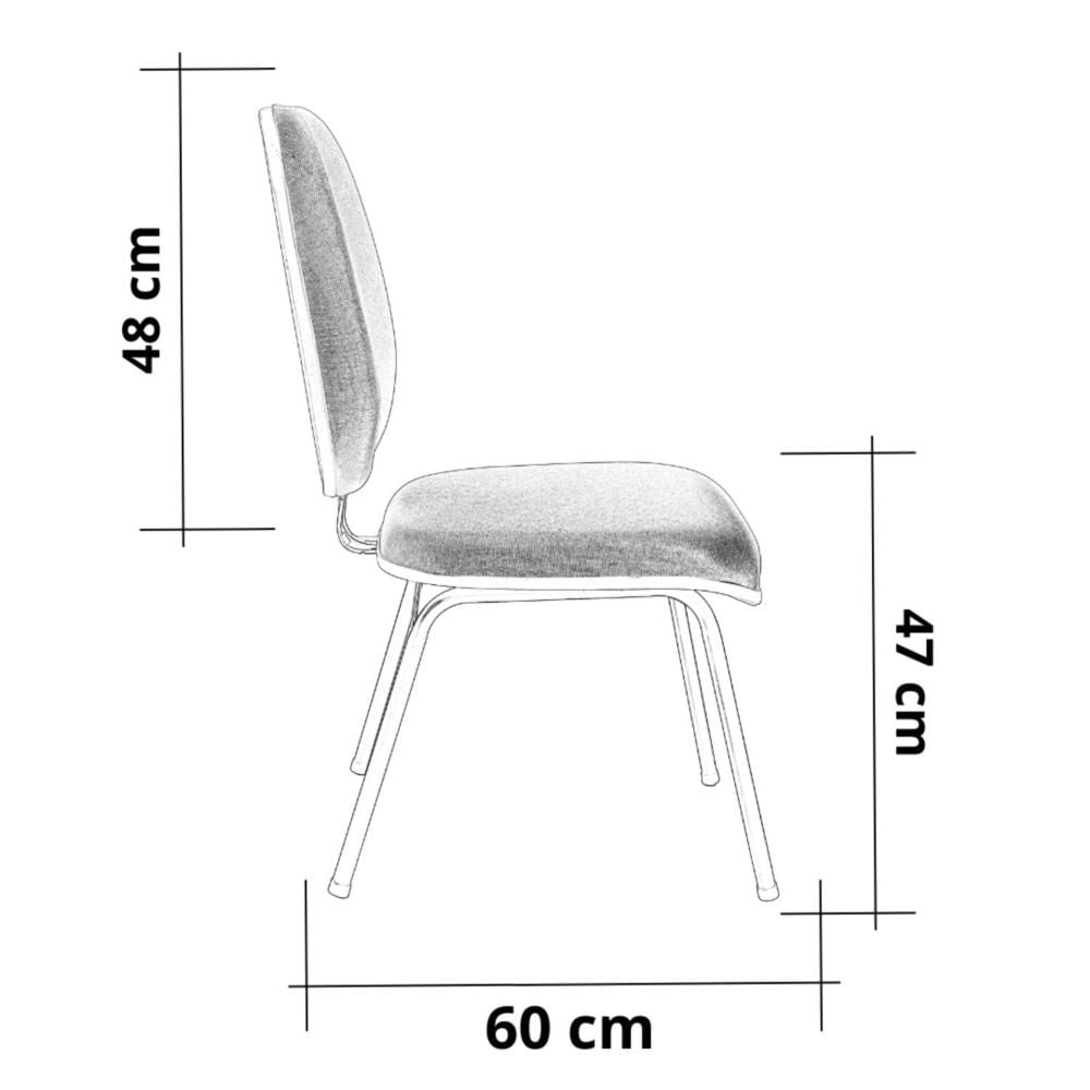 Miniatura Cadeira Diretor Fixa com Lâmina Central Metal Wood Design Vermelho