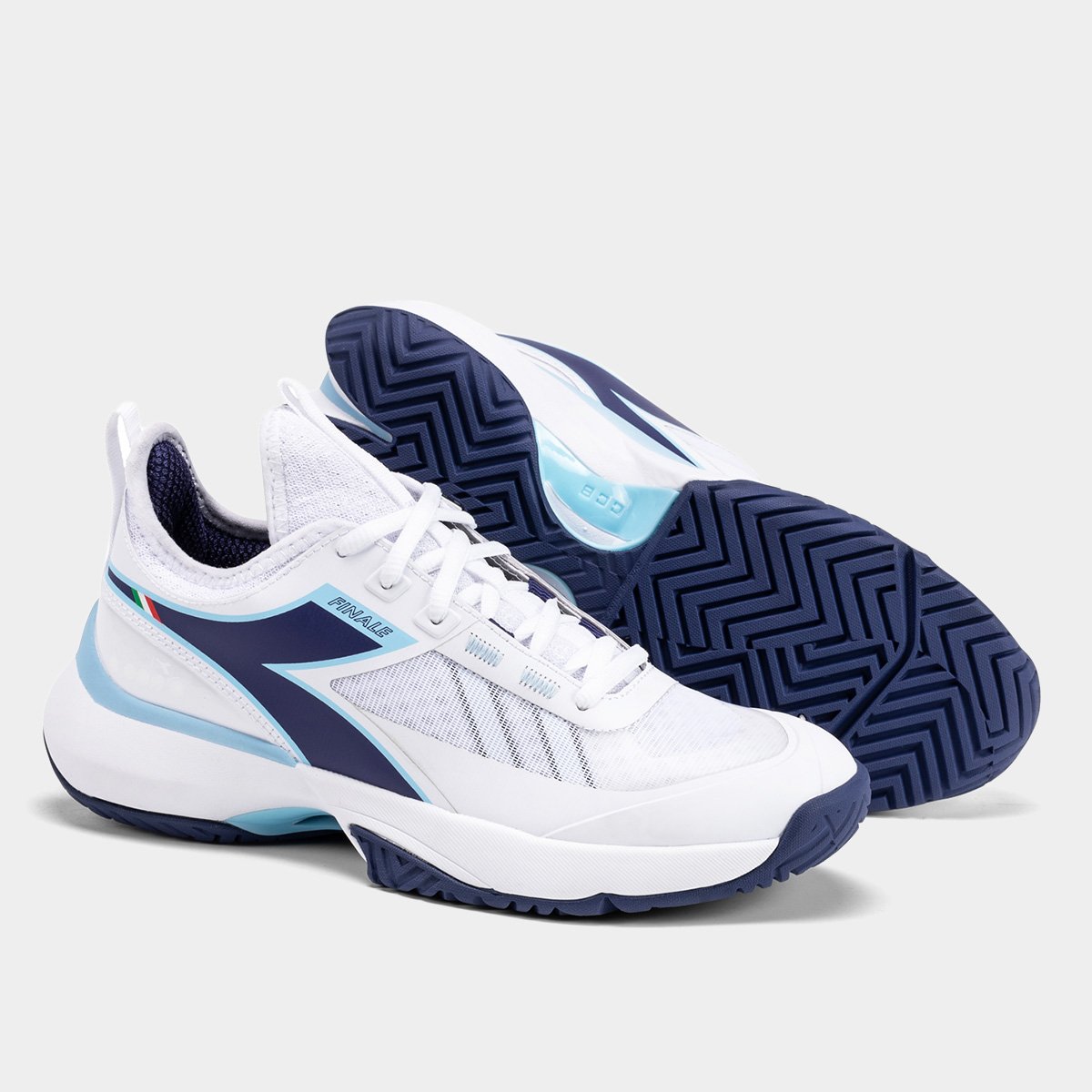 Miniatura Tênis Diadora Finale W AG Masculino Branco+Azul - 34
