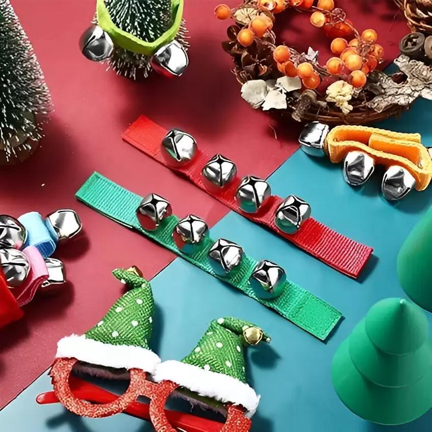 Miniatura Par De Pulseiras Chocalho Com Guizo Infantil De Pulso Canela