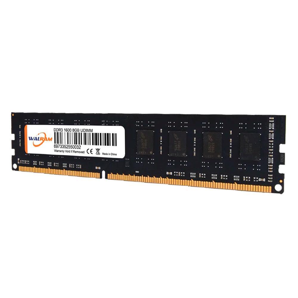 Miniatura Memória Ram Desktop 8Gb Ddr3 1600Mhz U-Dimm Walram - Preta