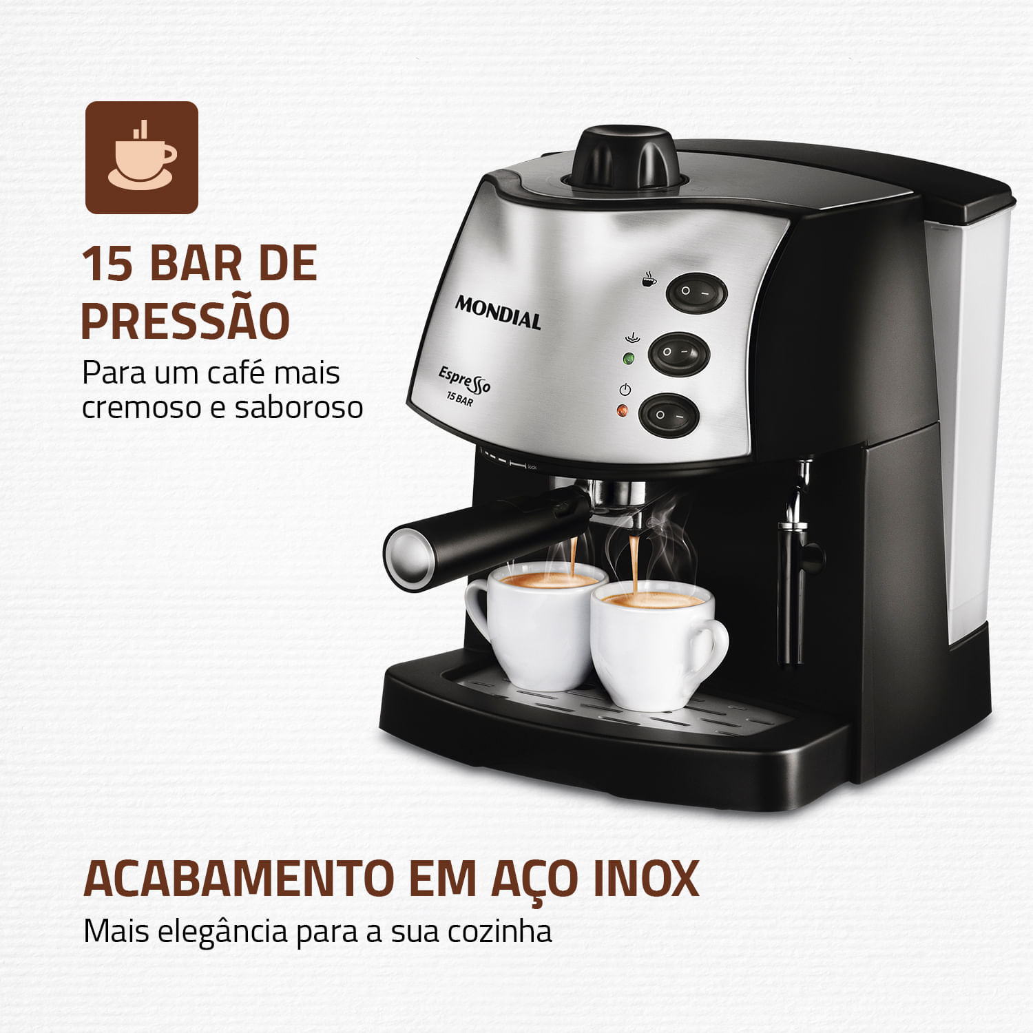 Miniatura Máquina de Café Expresso Mondial C-08 127V
