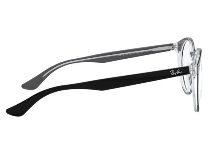 Miniatura Armação Óculos Grau Ray Ban Rb5376 2034 49 Preto Brilho