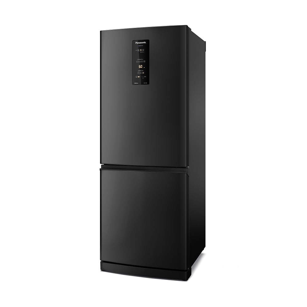 Miniatura Geladeira Panasonic BB64 Black Inox Inverse Frost Free 460L Inverter A+++ - NR-BB64PV1B 110v