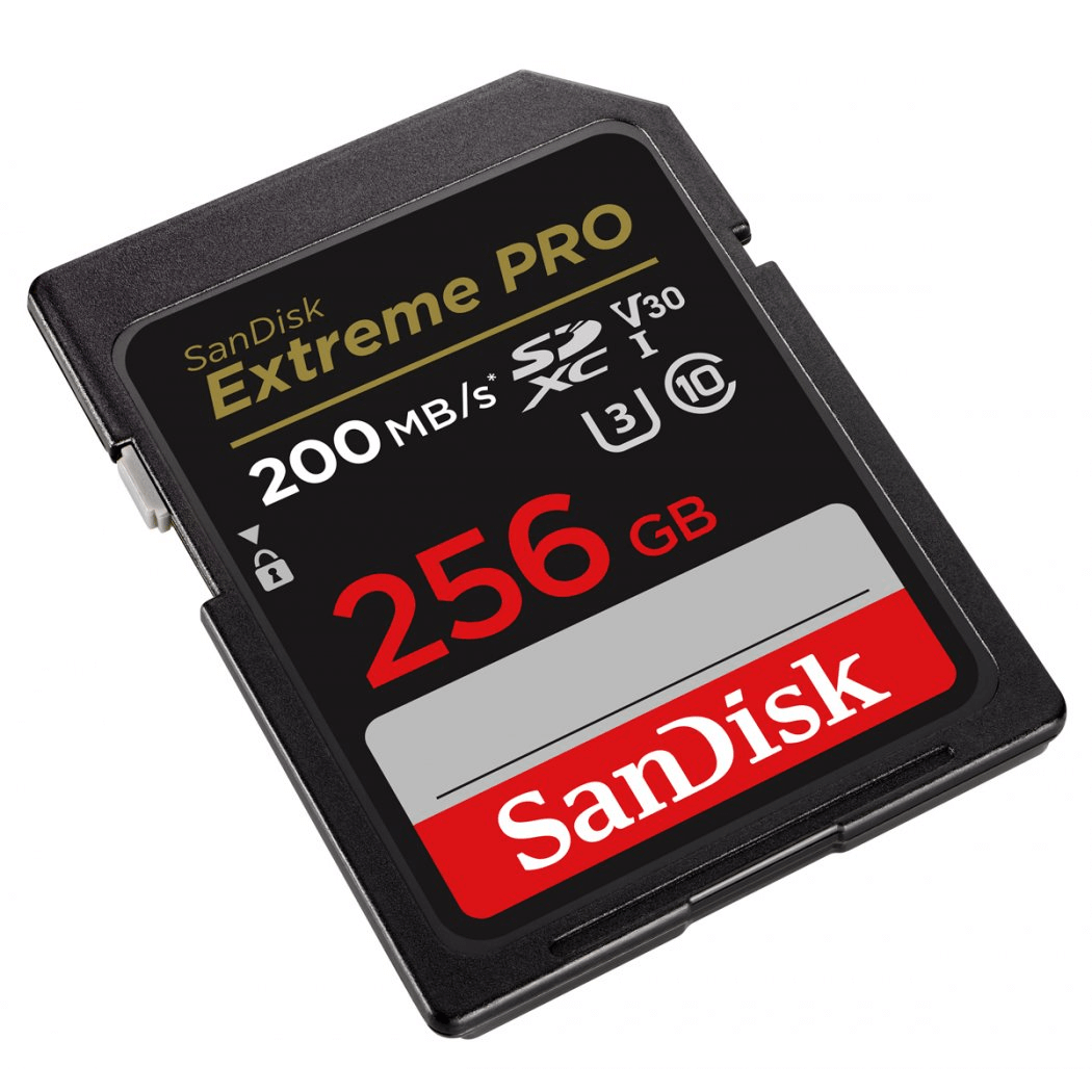 Miniatura Cartão SDXC SanDisk 256Gb Extreme PRO 4K 200Mb/s UHS-I V30 U3