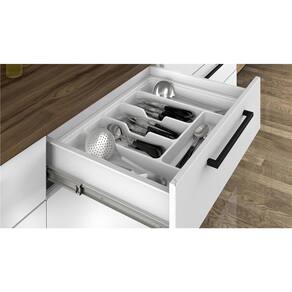 Cozinha Compacta Itatiaia Exclusive com 8 Portas, 3 Gavetas e 4 Prateleiras - 260cm de largura Branco/Castanho