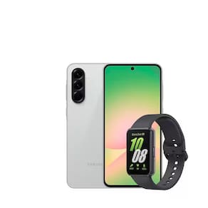 Miniatura Smartphone Samsung Galaxy A56 5G Cinza 256GB, 8GB RAM, Câmera Tripla 50MP, Tela 6.7", IP67, NFC e Recursos AI + Galaxy Fit3 Grafite Display de 1.6"