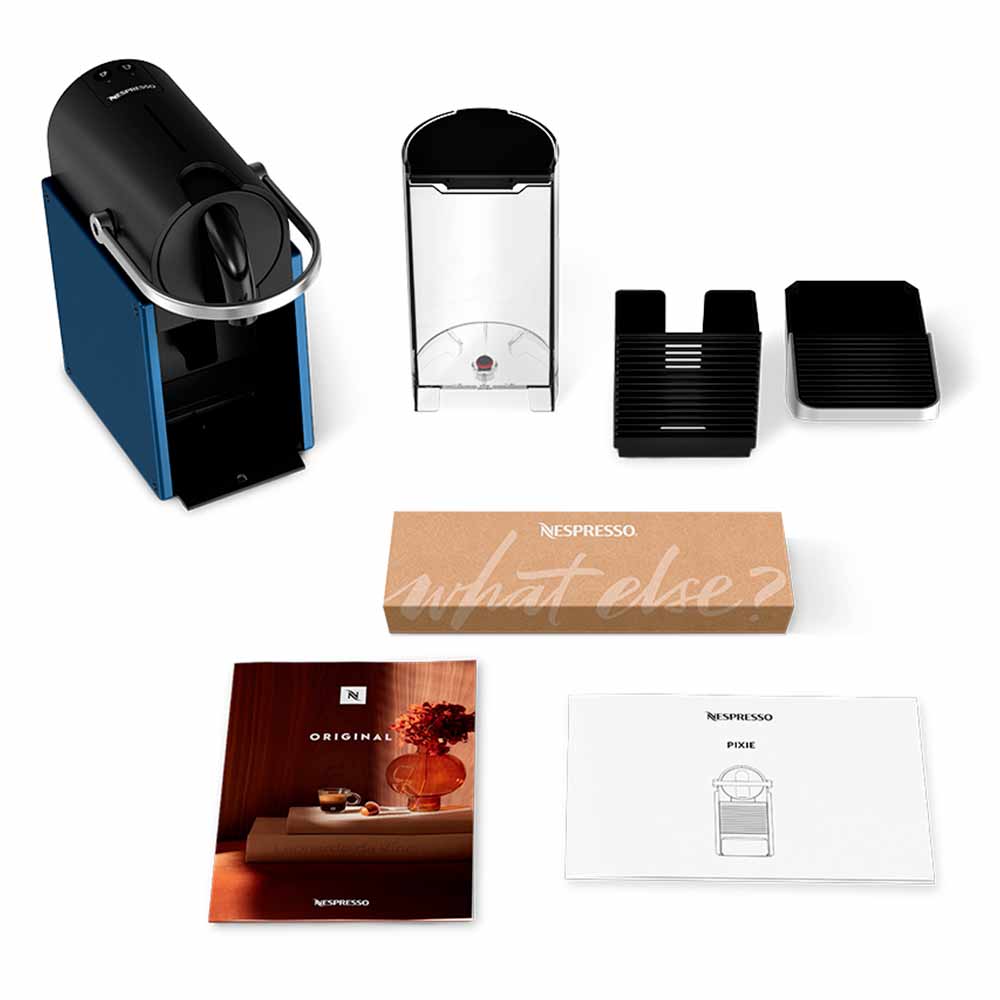 Cafeteira Nespresso Pixie Redesign Azul e Preta para Café em Cápsula 110