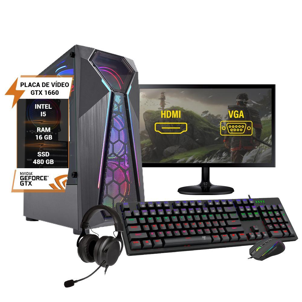 Miniatura Pc Gamer Completo I5 Gtx 1660 Ssd 480Gb 16Gb