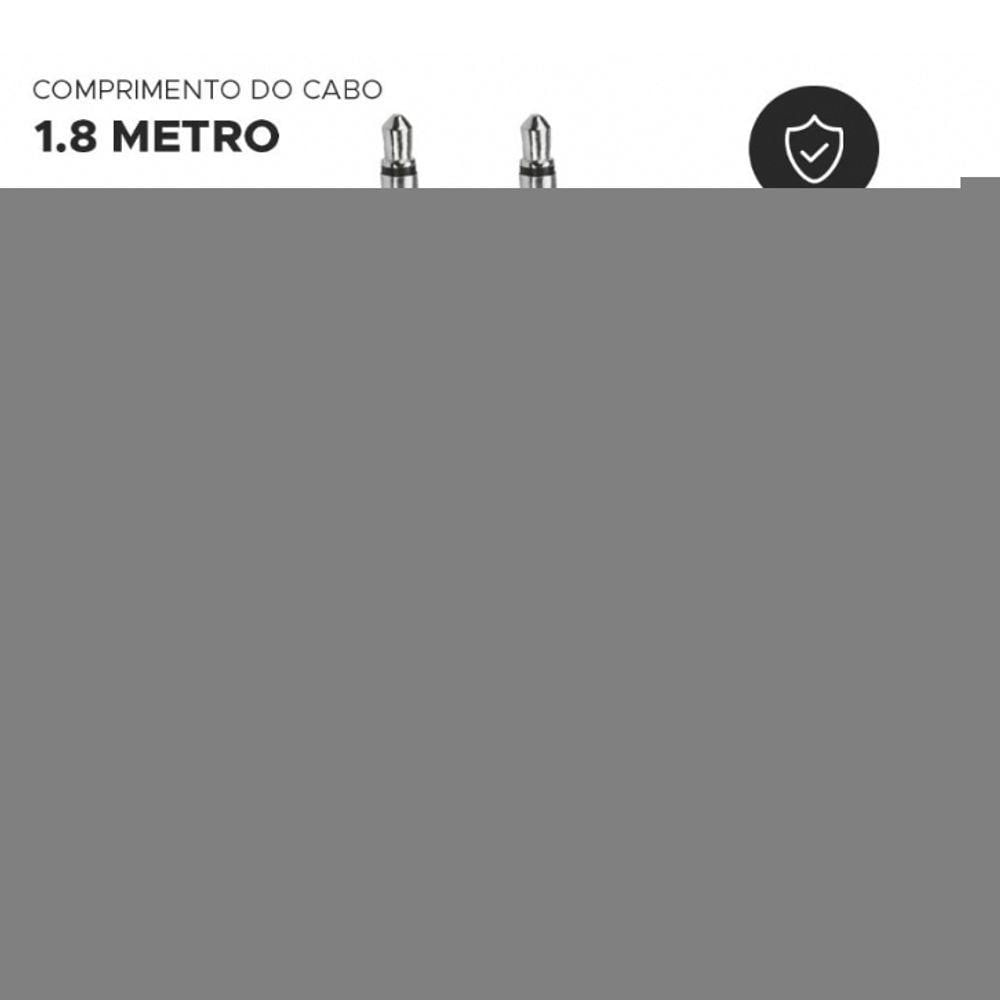 Miniatura 2 X Cabos Auxiliar Áudio P2 Resistente Stereo Para Caixa De Som