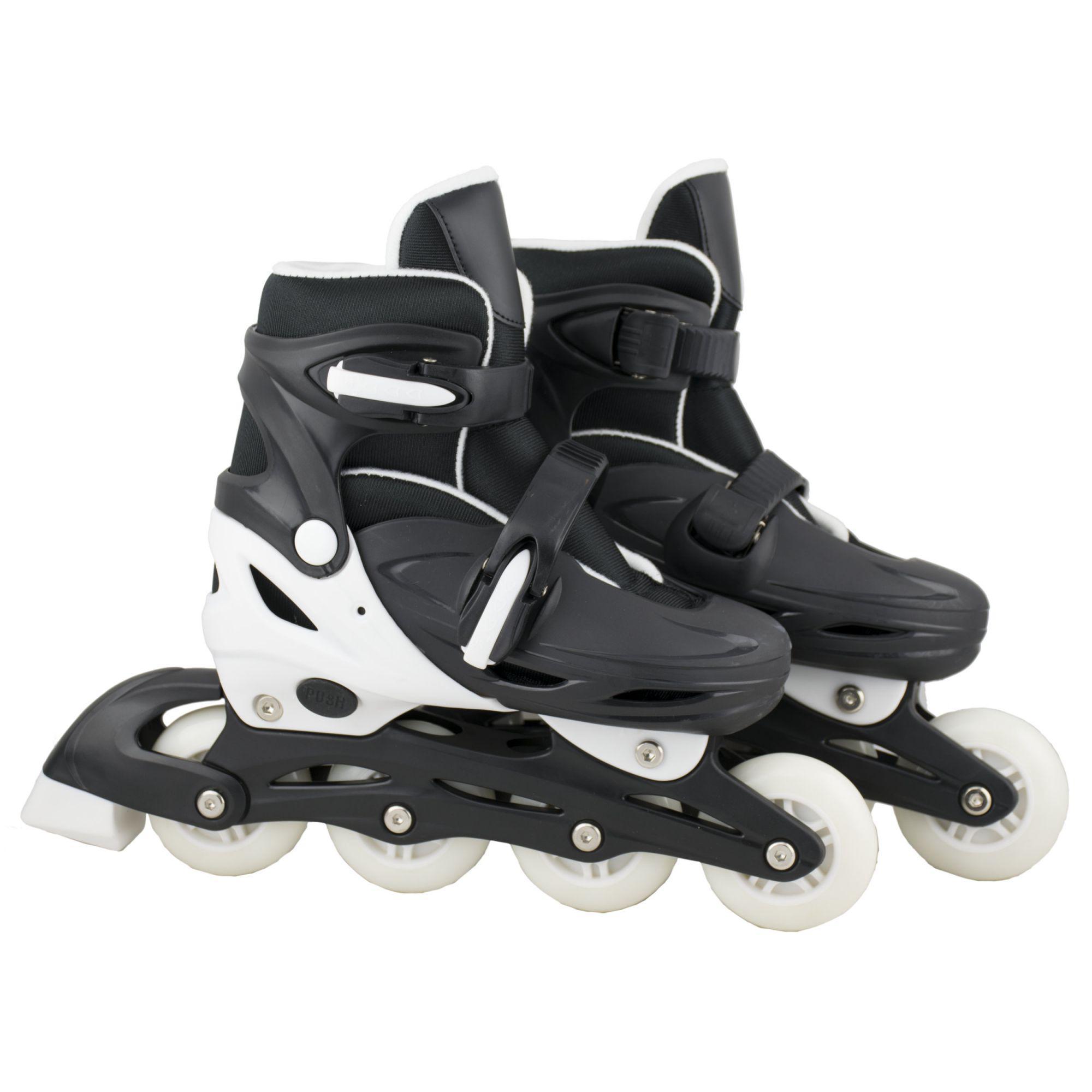 Miniatura Patins Infantil Com Led 4 Rodas In-Line Masculino 32-35