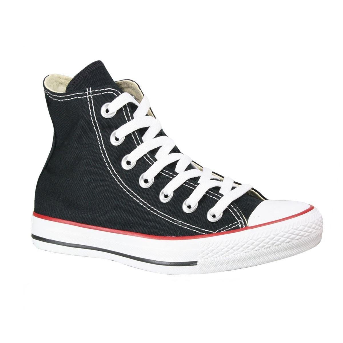 Miniatura Tênis Converse All Star Chuck Taylor Cano Alto Preto+Vermelho - 34