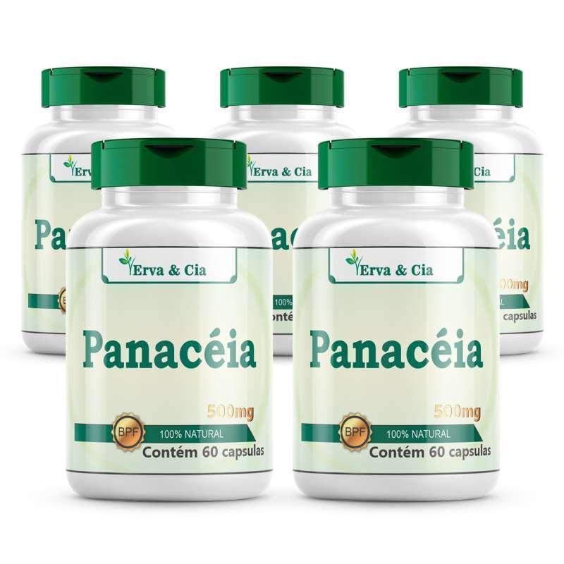 Miniatura Panacéia (Solanum Cernuum) 300 Cáps 500Mg Kit 5 Frascos