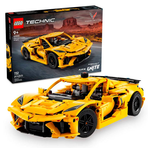 Miniatura LEGO Technic Chevrolet Corvette Stingray 732 Peças 42205