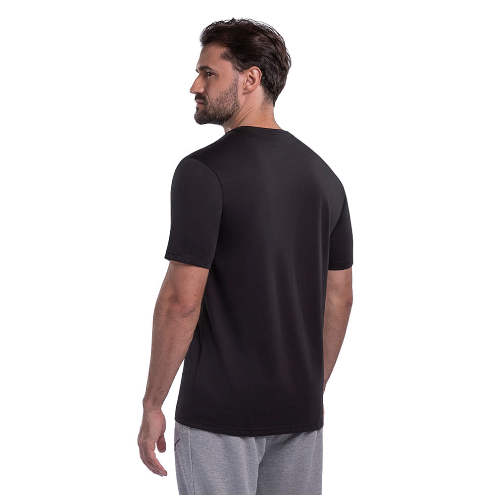 Miniatura Camiseta Mizuno Stamp Masculina G Preto