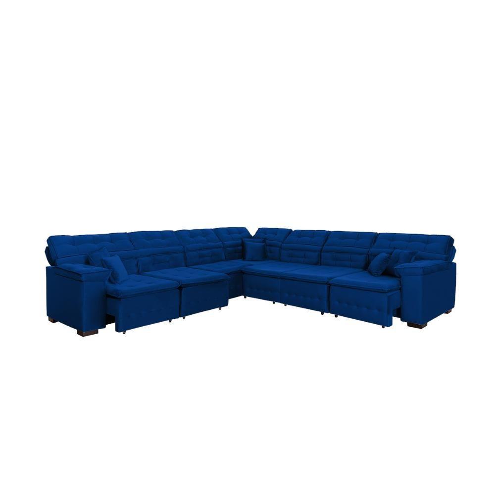 Miniatura Sofá de Canto Magno 3,32x3,32m Azul