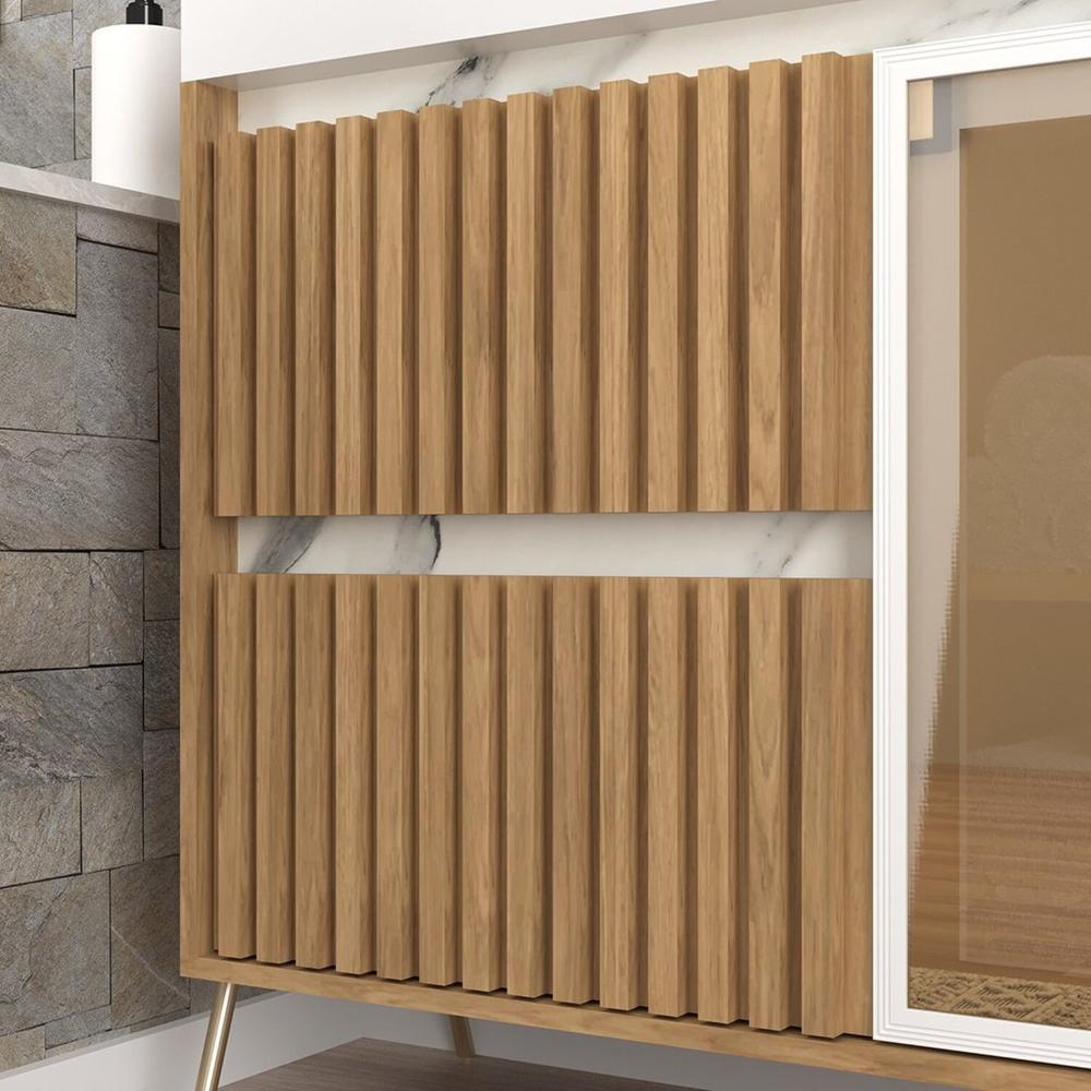 Miniatura Gabinete de Banheiro 80cm com Lavatório e Armário Ref 890 Itapuã/Thassos