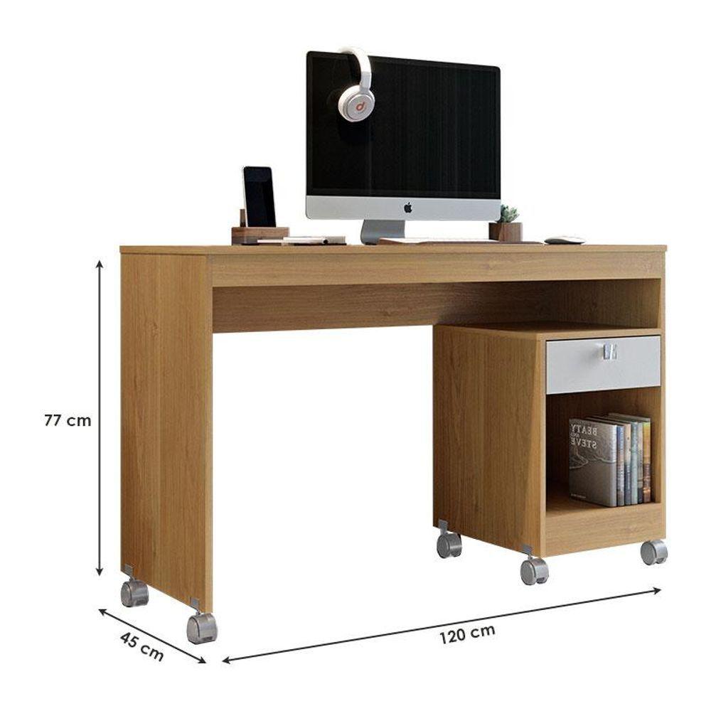 Mesa Para Computador Giga E Multiuso João Pessoa Cinamomo Off White - Valdemóveis