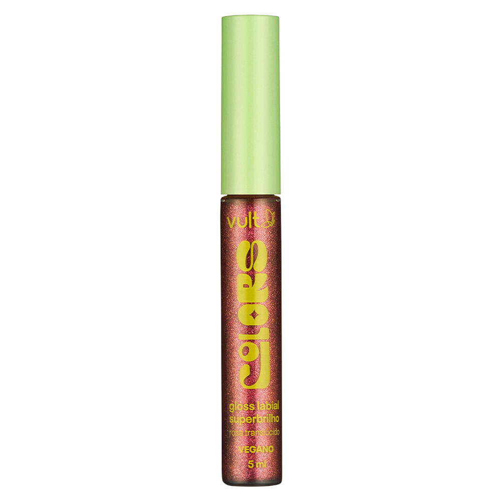Miniatura Gloss Labial Vult Colors Superbrilho Cor Rosa Translúcido 5ml