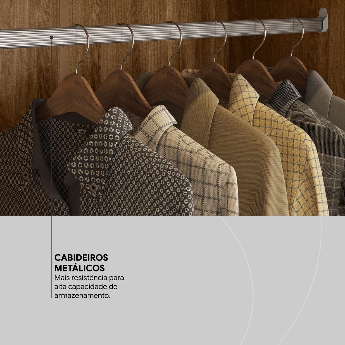 Guarda Roupa Solteiro com Espelho 2 Portas de Correr 4 Gavetas Itália Yescasa Amêndola/Preto Prime TX