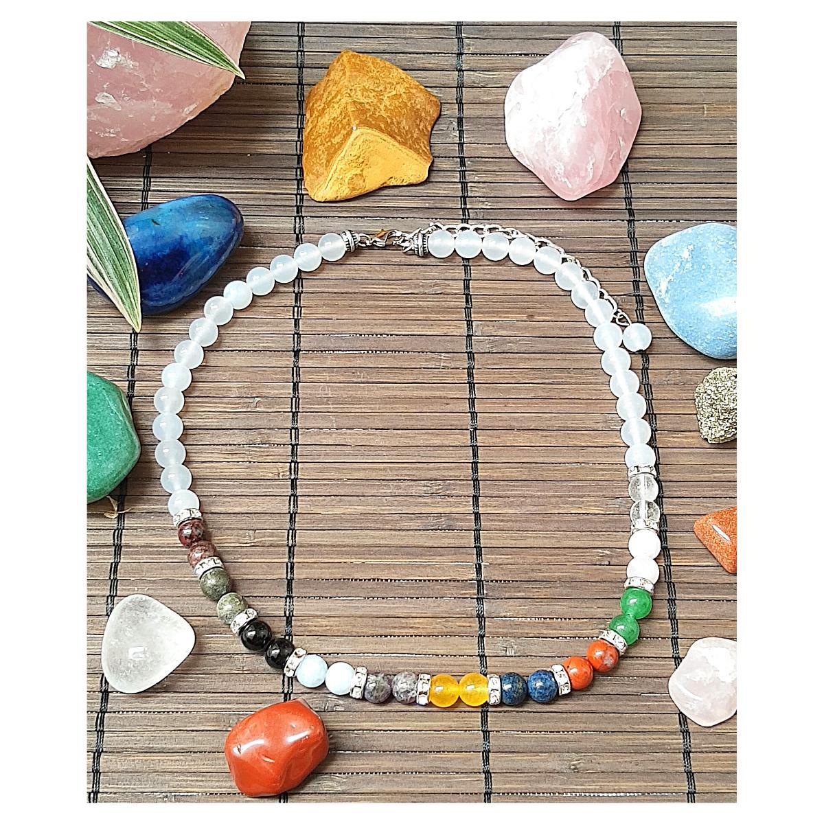 Miniatura Choker Gargantilha Em Pedras Naturais