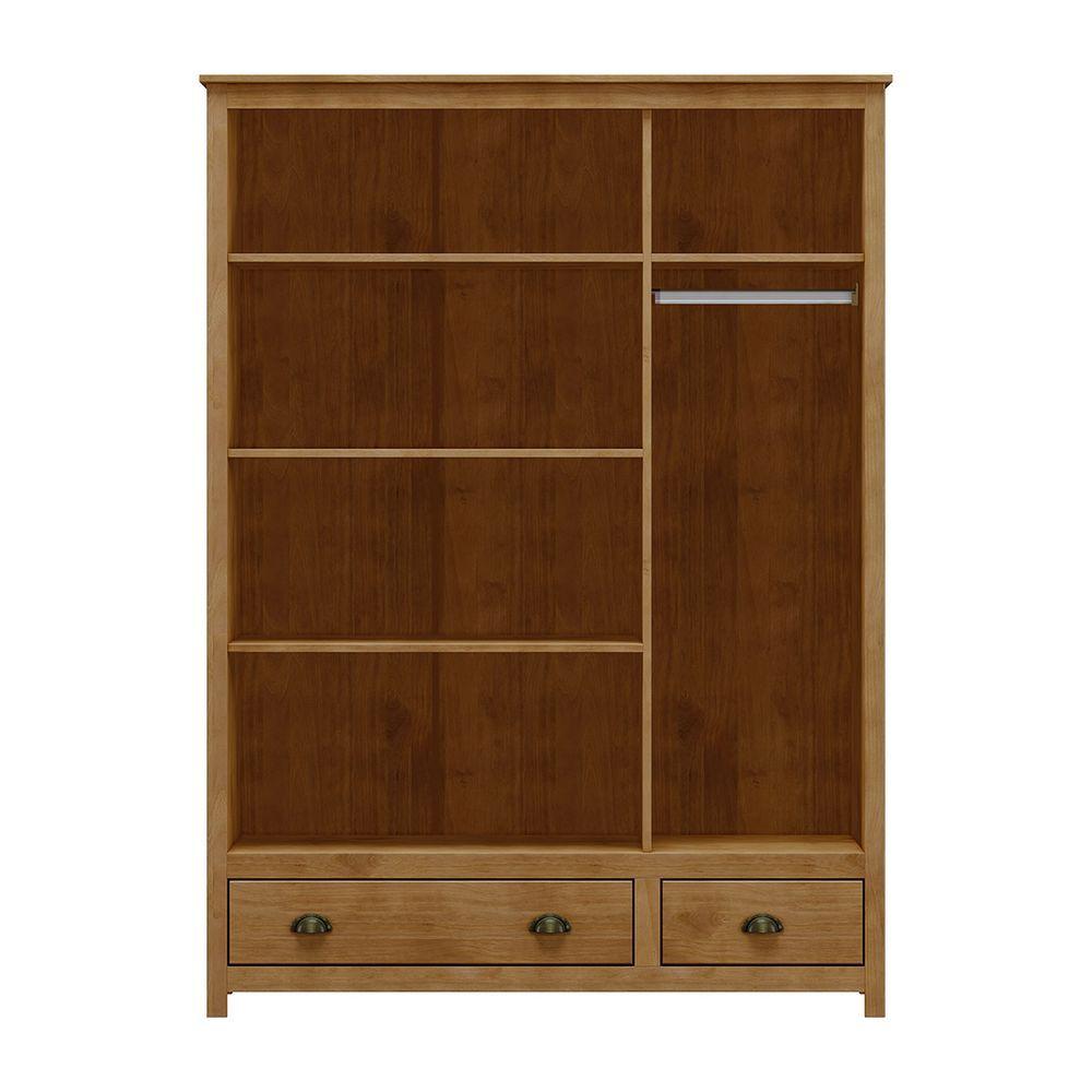 Miniatura Guarda-roupa 3 Portas 2 Gavetas Topázio Freijó Madeira Pinus - Finestra