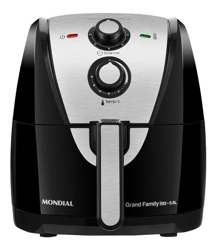 Miniatura Fritadeira Elétrica Mondial Grand Family Af-55I Preta 127V