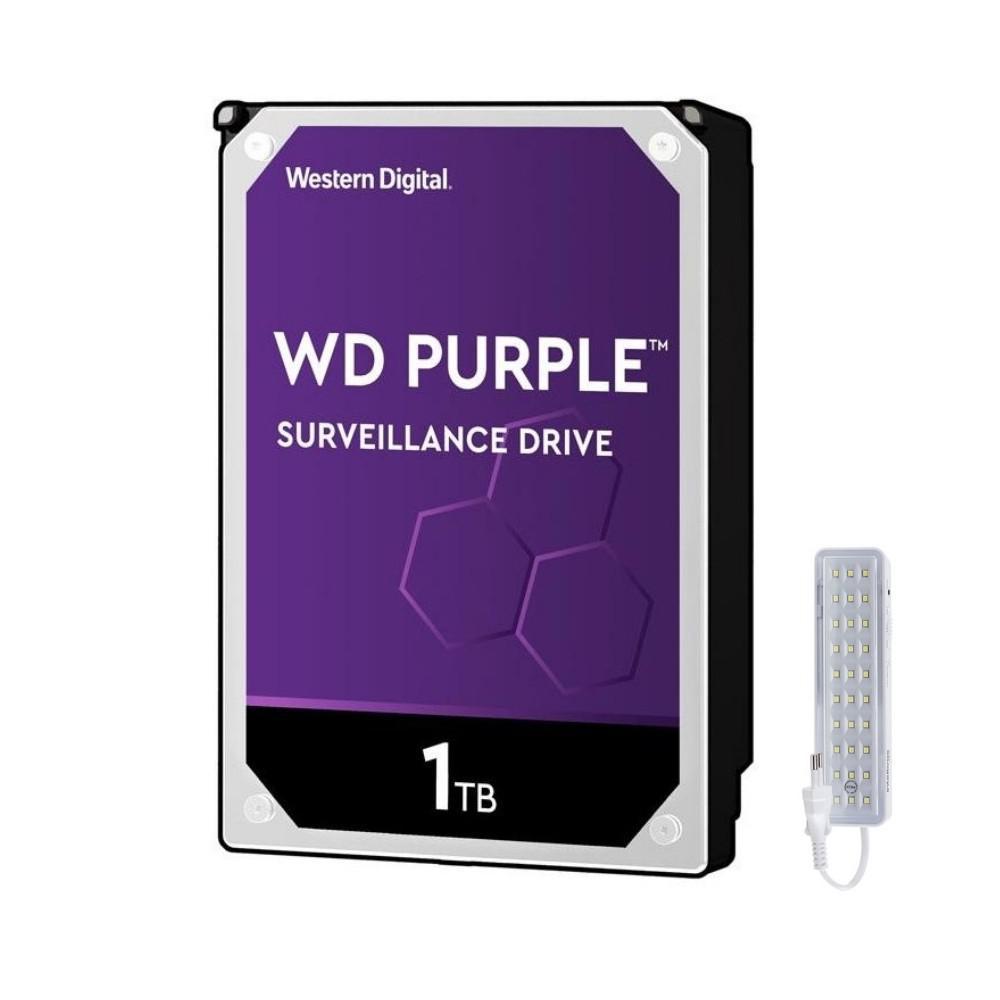Miniatura Disco Rígido Wd Purple Hd 1Tb Para Cftv Wd10Purz Intelbras
