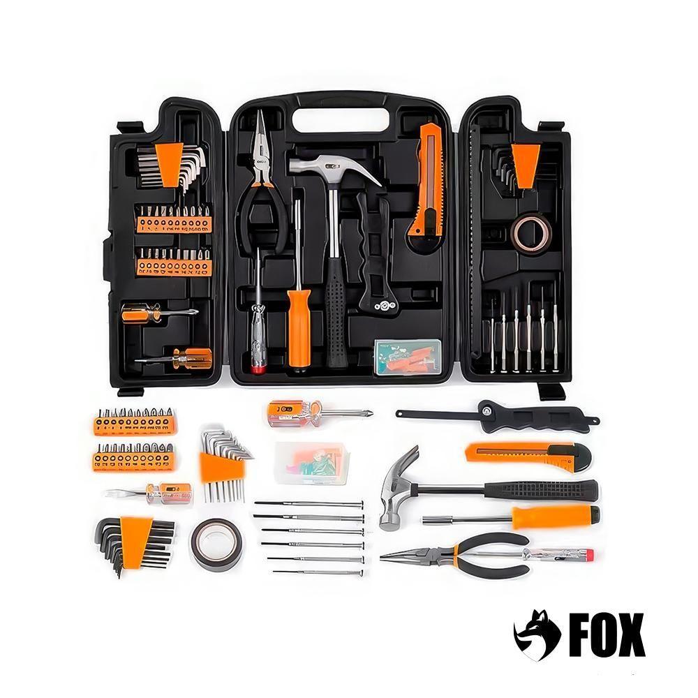 Miniatura Jogo De Ferramentas Fox Com Maleta 142 Peças