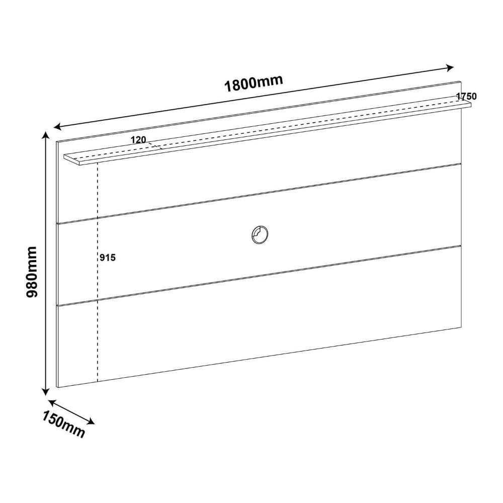 Miniatura Painel para Tv até 60 Polegadas com Suporte Universal Slim Cinamomo