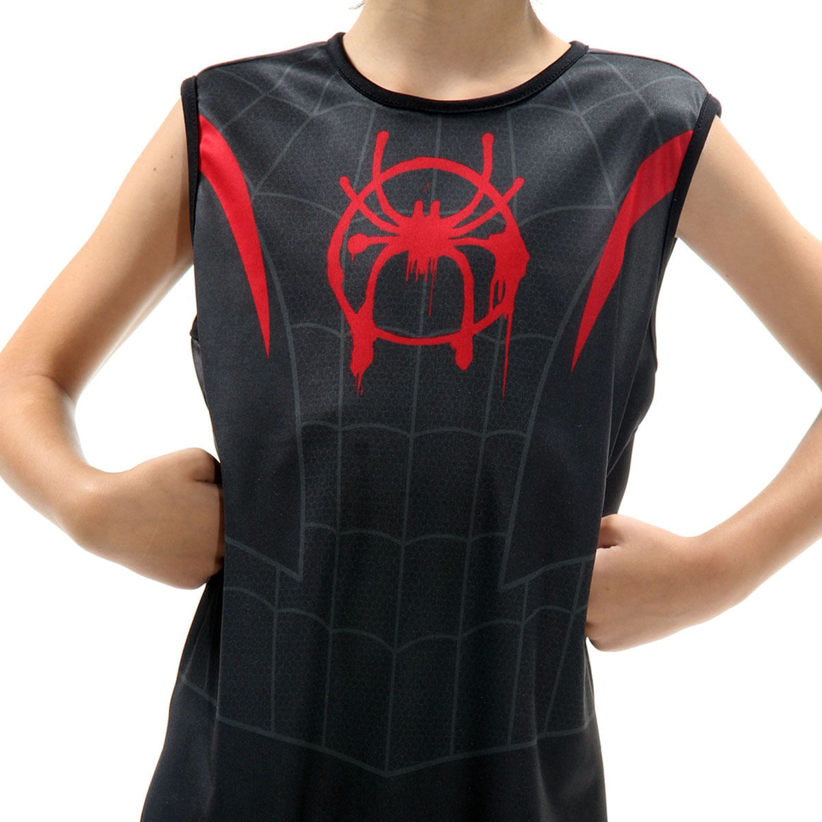 Miniatura Fantasia Homem Aranha Preto Infantil - Miles Morales - Super Pop - Marvel M