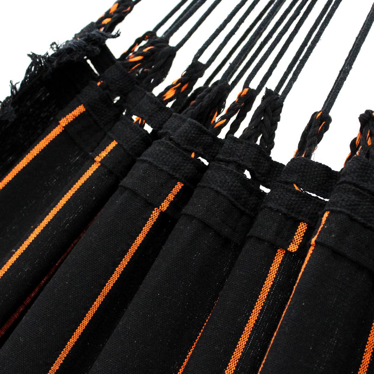 Miniatura Rede De Dormir Lonada Preto Listrado