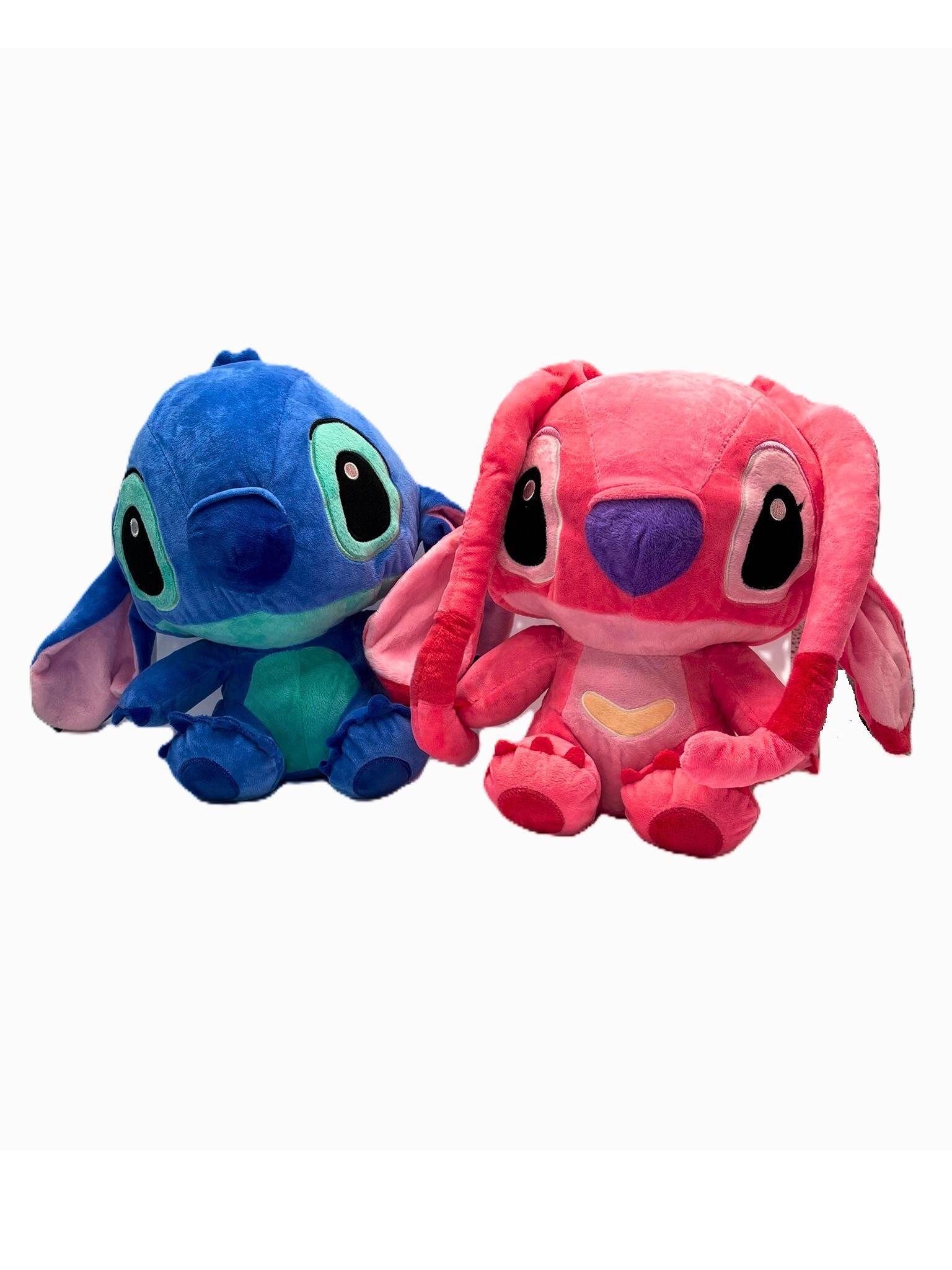 Miniatura Brinquedo De Pelúcia Stitch Angel Filme Disney 30Cm Stitch