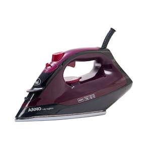 Miniatura Ferro de Passar a Vapor Arno Ultragliss com Spray e Base Durilium Airglide - Vinho 110V