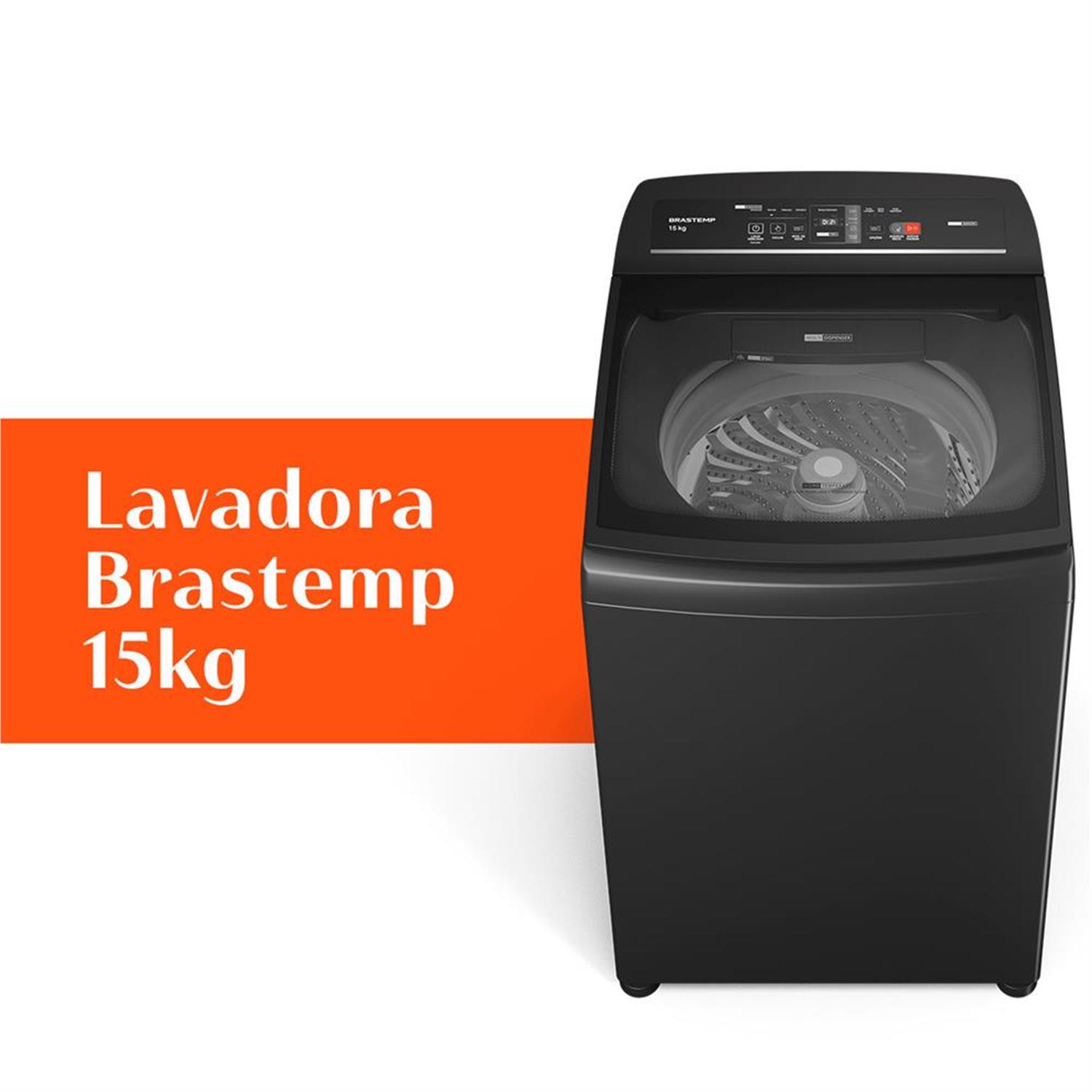 Máquina de Lavar Brastemp 15kg Cinza - BWT15A9 110V