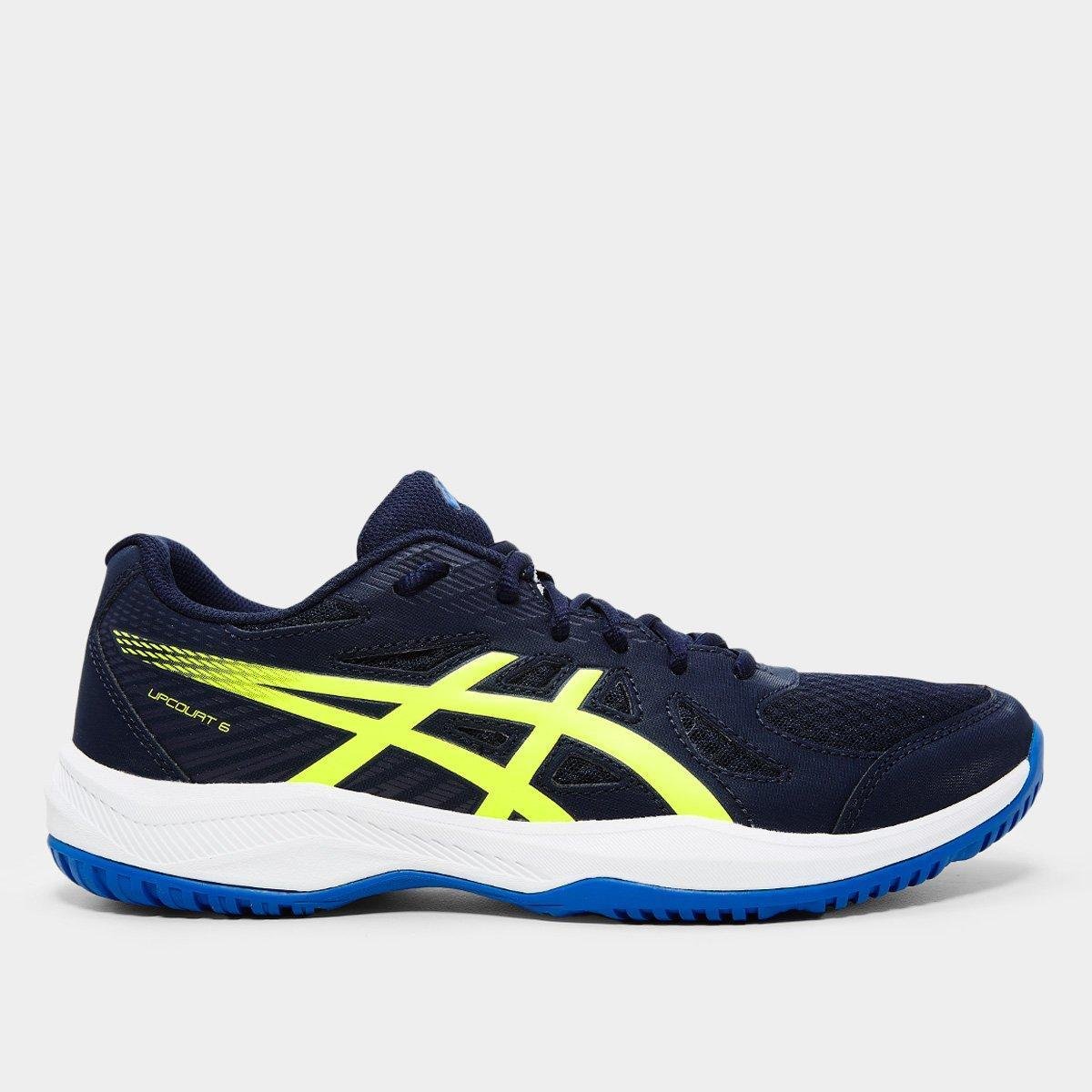 Miniatura Tênis Asics Upcourt 6 Masculino Azul+amarelo - 38