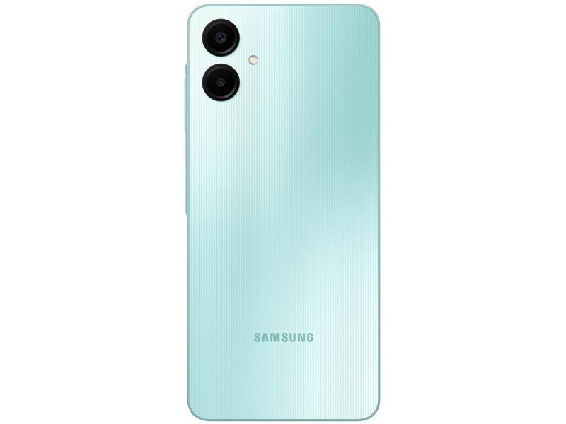 Smartphone Samsung Galaxy A06 128GB 4GB RAM Verde Claro 6,7" Câm. Dupla + Selfie 8MP