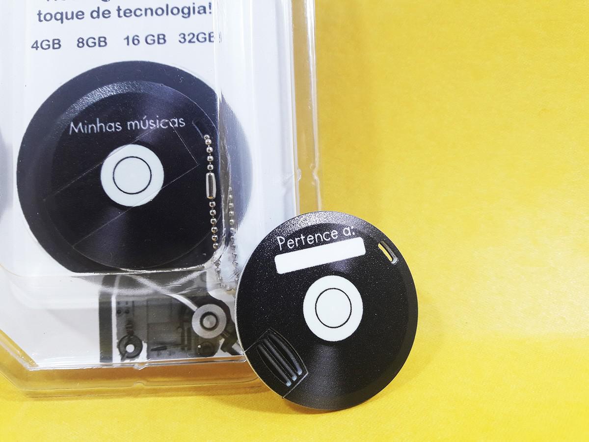 Miniatura Pendrive Formato Disco De Vinil De 8 Gb