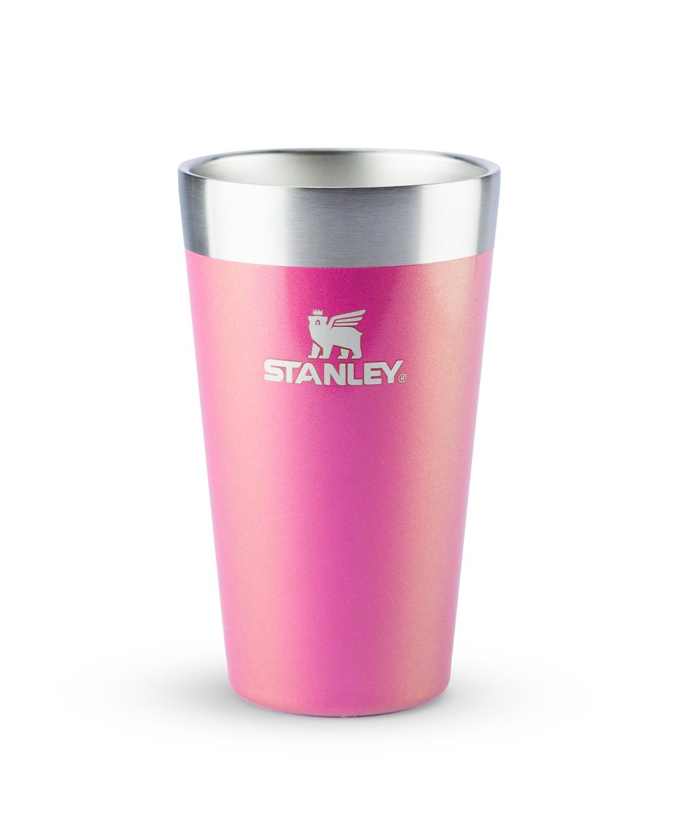 Miniatura Copo Térmico de Cerveja sem Tampa Stanley Rosa Carnaval 473ML
