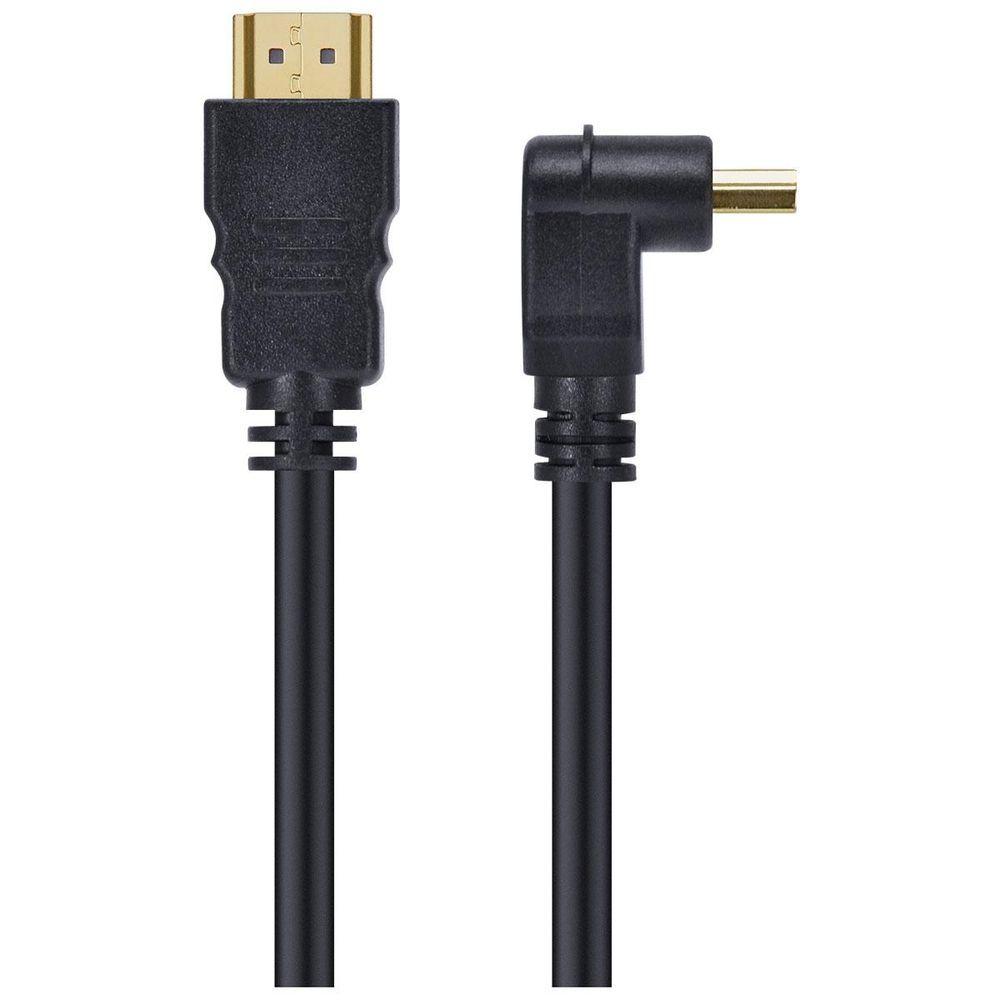 Miniatura Cabo Hdmi 2.0 4k 1 Conector 90º 2 Metros H2090-2