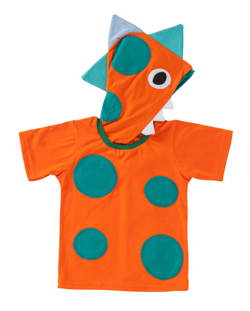 Miniatura Camiseta Dani Lessa de Capuz Dinossauro P