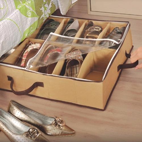 Miniatura Sapateira Flexível 12 Pares Marrom - Kit 4 Unids.