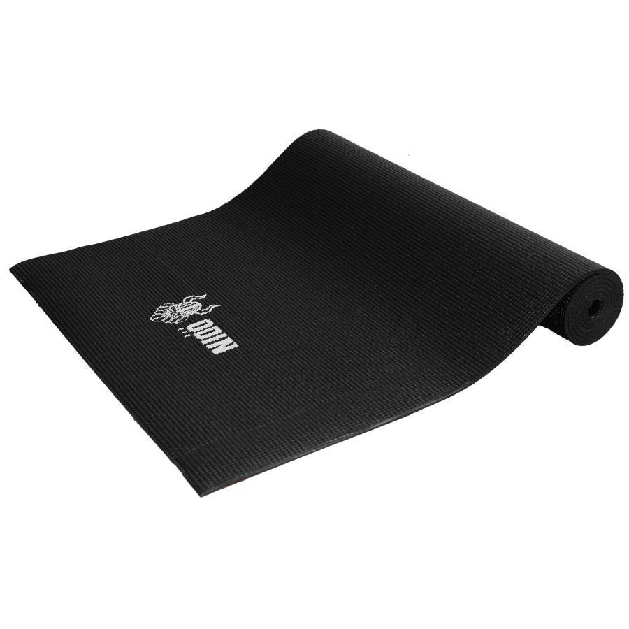 Miniatura Tapete Esteira Colchonete Yoga Pilates Em Pvc - Odin Fit Preto