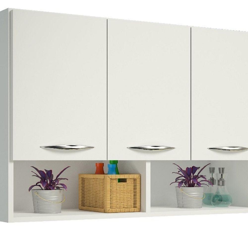 Miniatura Armário Aéreo Modulado com 3 Portas Multiuso 90cm