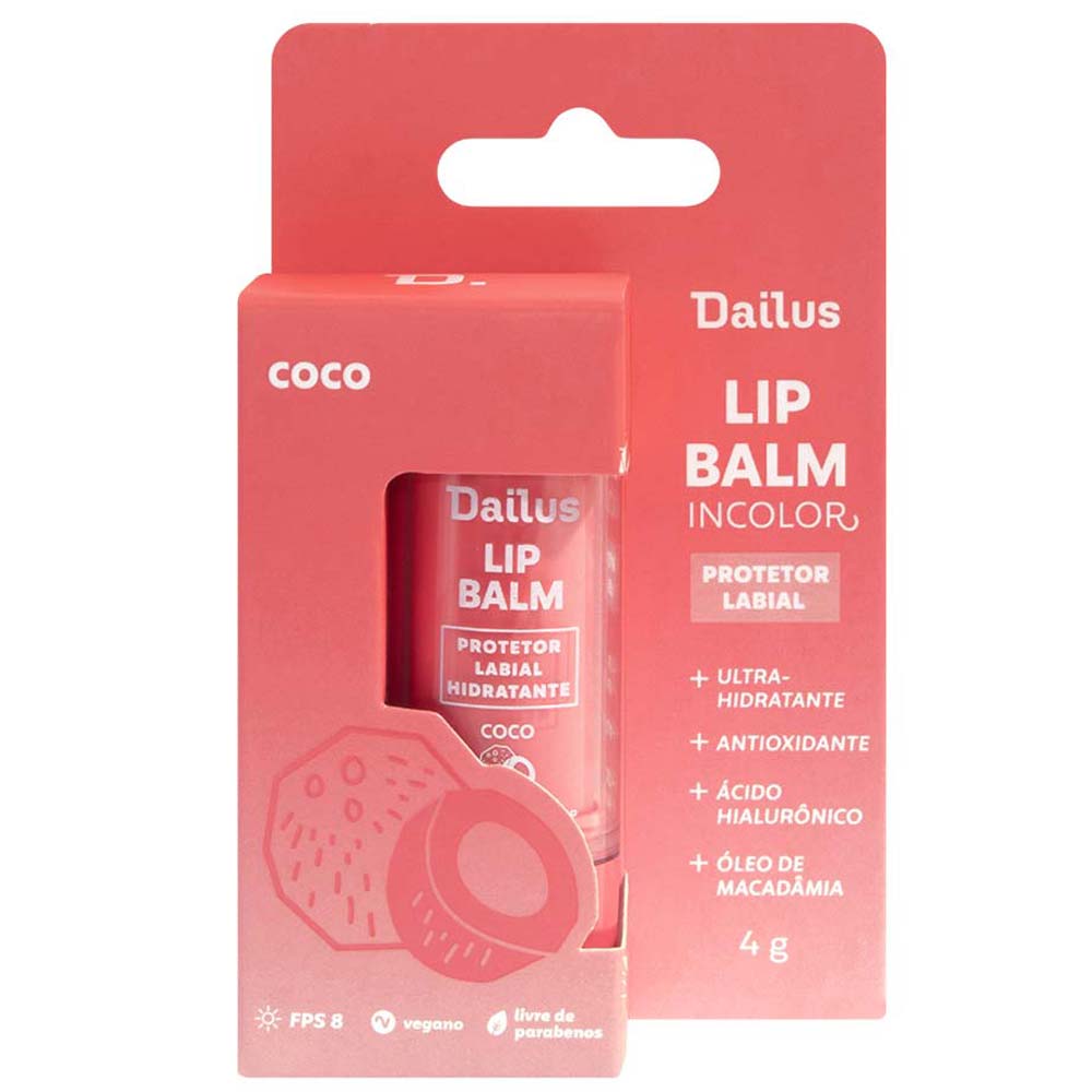 Miniatura Protetor Labial Dailus Lip Balm FPS8 Coco