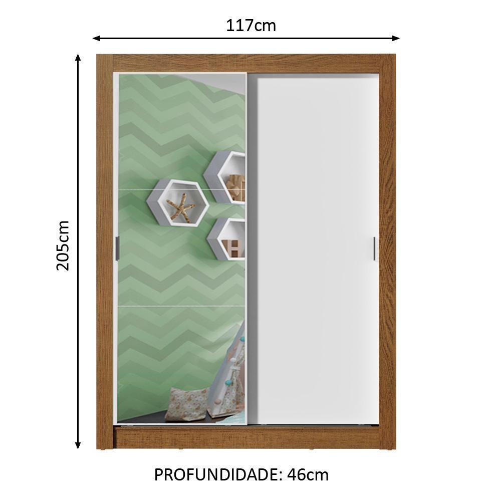 Miniatura Guarda Roupa Infantil Enzo 2 Portas de Correr Madesa