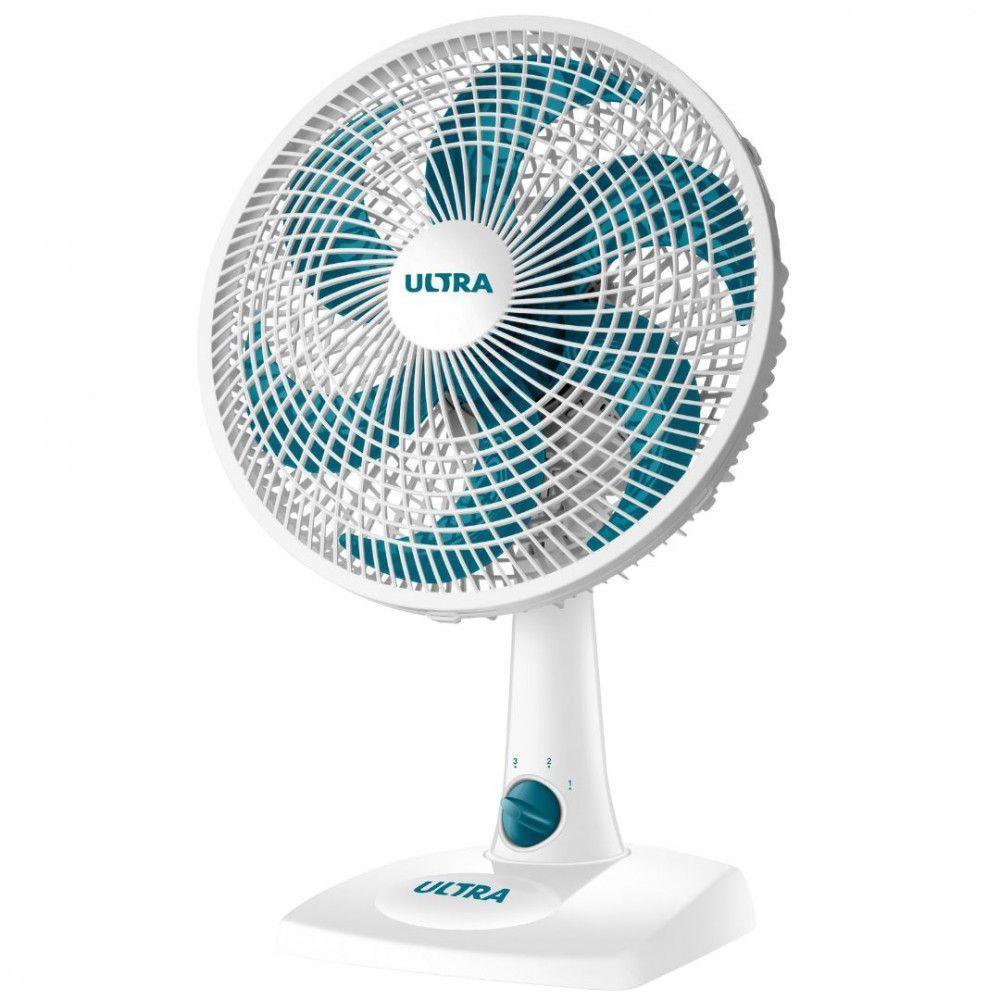 Miniatura Ventilador De Mesa Mondial Ultra V-30-6p 30cm 6 Pás 3 Velocidades 50w Branco Com Azul 220 V