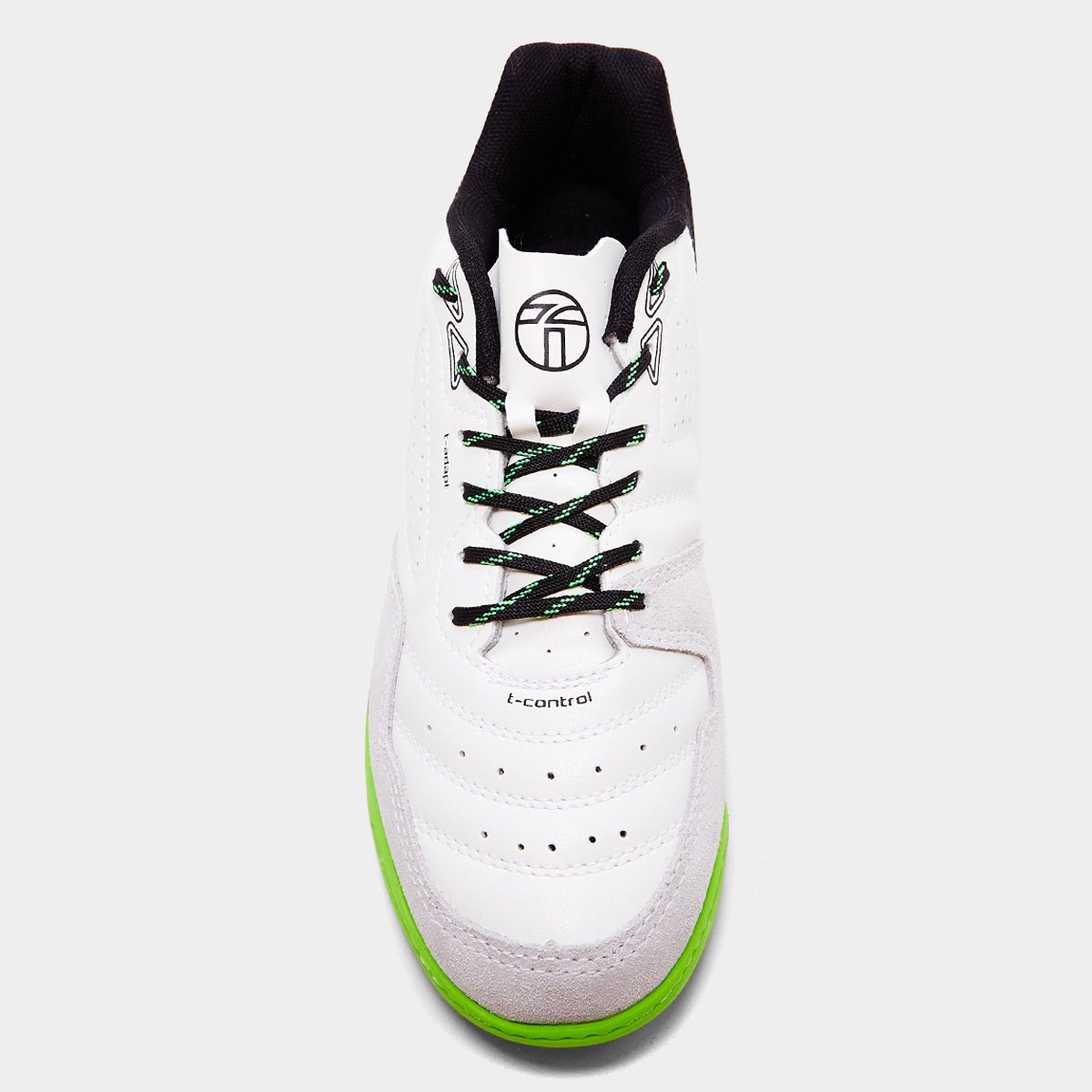 Miniatura Chuteira Futsal Topper Dominator Club V Masculina Branco+Preto - 37