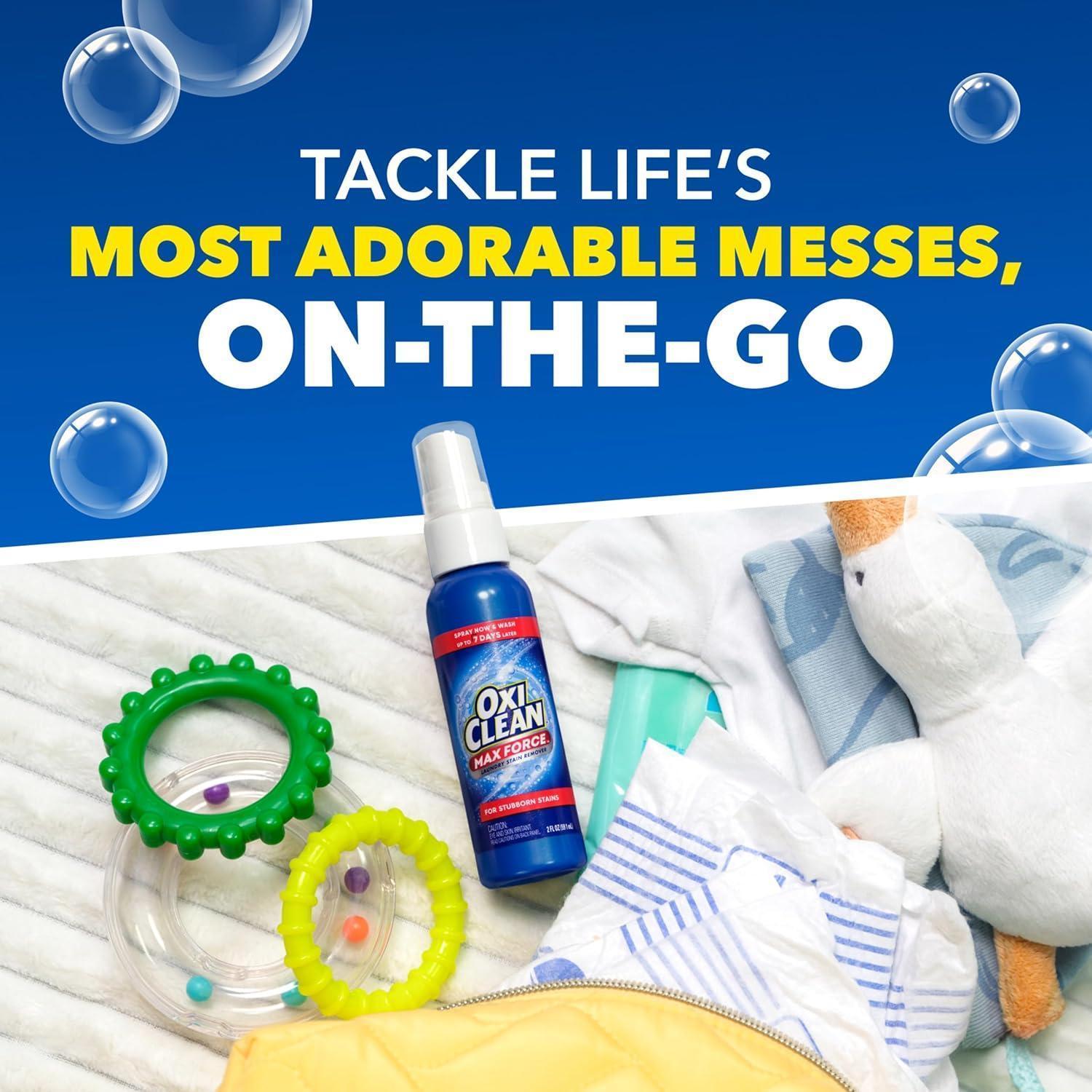 Miniatura Oxiclean Max Force Spray Removedor De Manchas Roupas 59Ml